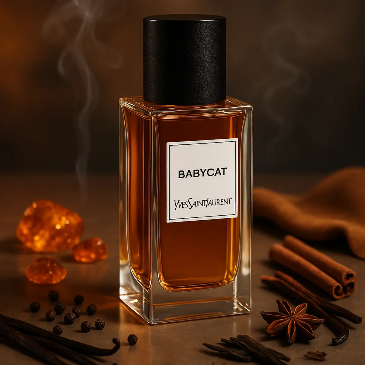 What Does Babycat Raw Bourbon Yves Saint Laurent Smell Like